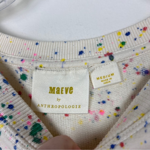 Anthropologie Maeve Jamie Paint Splatter Sweatshirt - Picture 7 of 8